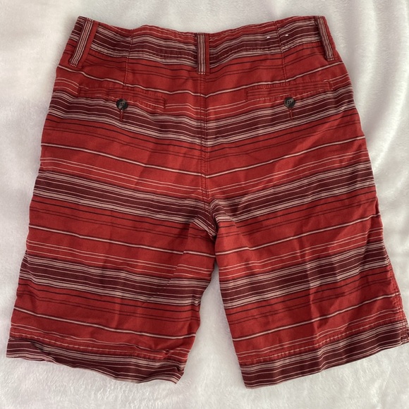 Brick red striped cargo shorts - Picture 11 of 17